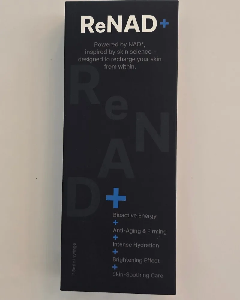Balenie skin boostera ReNAD+ s NAD⁺ — striekačka 2,5 ml